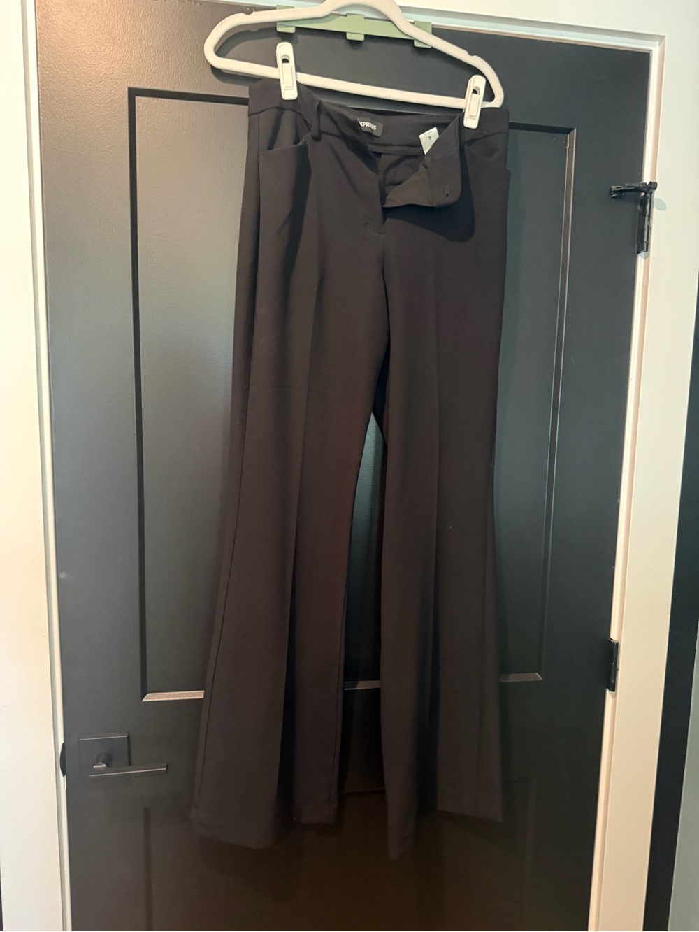 Express Black Women's Wide Leg Trousers
